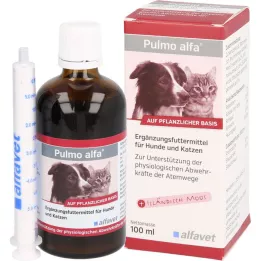 PULMO ALFA Nestemäinen täydennysravinto koirille/kissoille, 100 ml