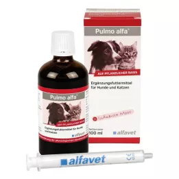 PULMO ALFA Nestemäinen täydennysravinto koirille/kissoille, 100 ml