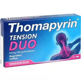 THOMAPYRIN TENSION DUO 400 mg/100 mg kalvopäällysteiset tabletit, 12 kpl