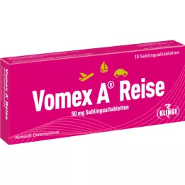 VOMEX A Reise 50 mg sublingvaalitabletit, 10 kpl