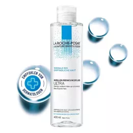 ROCHE-POSAY Micellar-puhdistusneste herkälle iholle, 400 ml