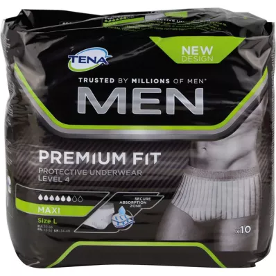 TENA MEN Level 4 Premium Fit Prot.Underwear L, 10 kpl