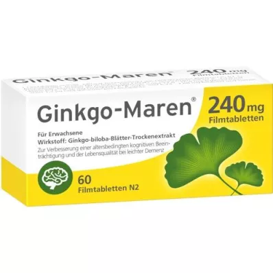 GINKGO-MAREN 240 mg kalvopäällysteiset tabletit, 60 kpl
