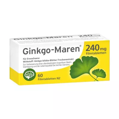 Ginkgo-Maren 240 mg kalvopäällysteiset tabletit, 60 kpl