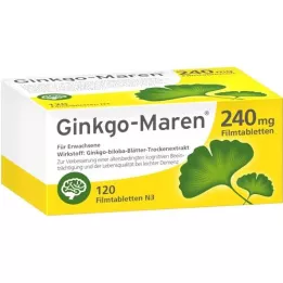 GINKGO-MAREN 240 mg kalvopäällysteiset tabletit, 120 kpl