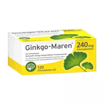 Ginkgo-Maren 240 mg kalvopäällysteiset tabletit, 120 kpl