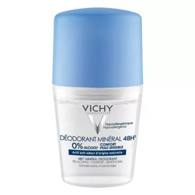 VICHY DEO Roll-on Mineral 48h ilman alumiinia, 50 ml