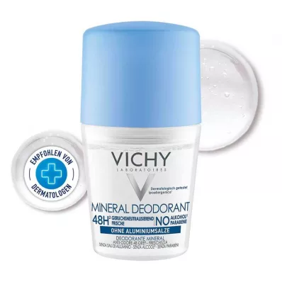 VICHY DEO Roll-on Mineral 48h ilman alumiinia, 50 ml