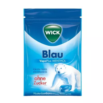 WICK BLAU Mentolimakeiset ilman sokeripussia, 72 g WICK BLAU Mentolimakeiset ilman sokeripussia, 72 g