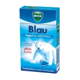 WICK BLAU Mentolimakeiset ilman sokeria Clickbox, 46 g
