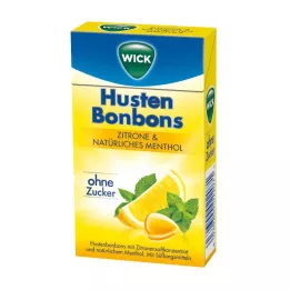 WICK Sitruuna & luontaiset mentolikarkit ilman sokeria Clickbox, 46 g