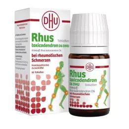 RHUS TOXICODENDRON D 6 Tabl.reumaattiseen kipuun, 80 kpl