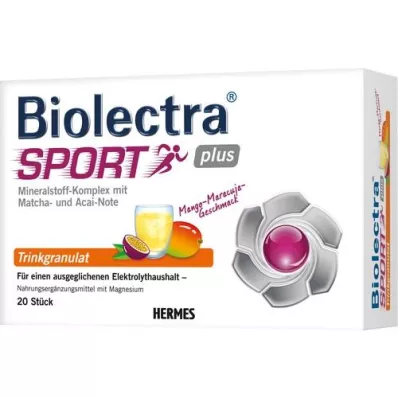 BIOLECTRA Sport Plus rakeinen juoma, 20X7,5 g