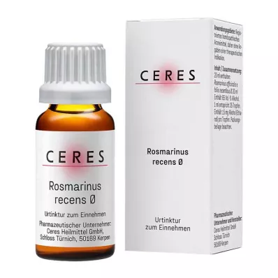 CERES Rosmarinus recens -emätintinktuura, 20 ml CERES Rosmarinus recens -emätintinktuura, 20 ml
