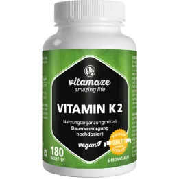VITAMIN K2 200 μg korkea-annoksiset vegaaniset tabletit, 180 kpl