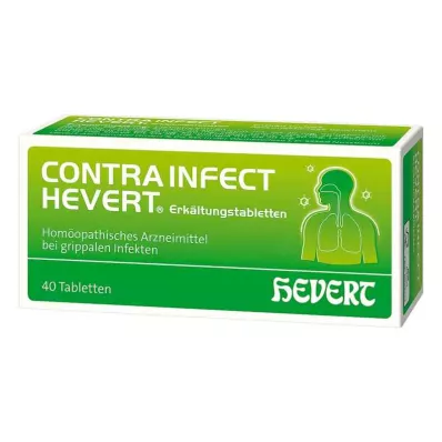 CONTRAINFECT Hevertin kylmätabletit, 40 kpl CONTRAINFECT Hevertin kylmätabletit, 40 kpl