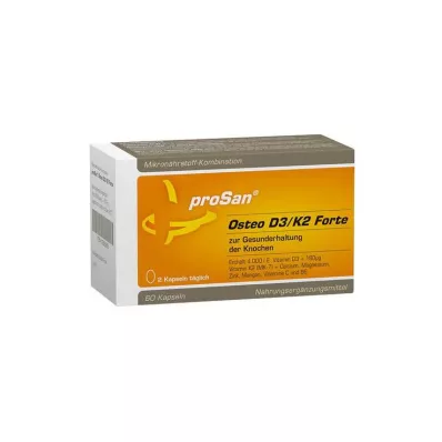 PROSAN Osteo D3/K2 Forte kapselit, 60 kpl PROSAN Osteo D3/K2 Forte kapselit, 60 kpl
