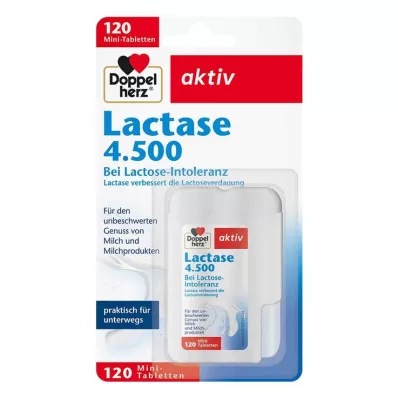 DOPPELHERZ Laktaasi 4500 tablettia, 120 kpl DOPPELHERZ Laktaasi 4500 tablettia, 120 kpl