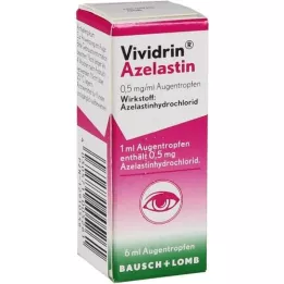 VIVIDRIN atselastiini 0,5 mg/ml silmätipat, 6 ml