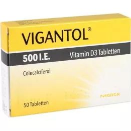 VIGANTOL 500 I.U. D3-vitamiinitabletit, 50 kpl