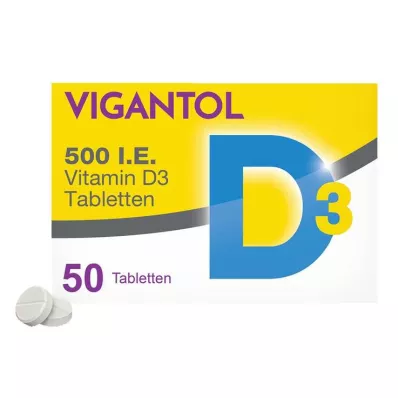 VIGANTOL 500 I.U. D3-vitamiinitabletit, 50 kpl