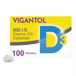 VIGANTOL 500 I.U. D3-vitamiinitabletit, 100 kpl