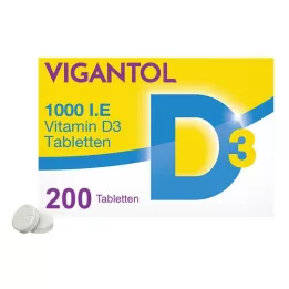 [1000 i.U. D3-vitamiinitabletit, 200 kpl