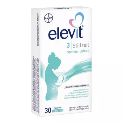 ELEVIT 3 imetyspehmeää kapselia, 30 kpl