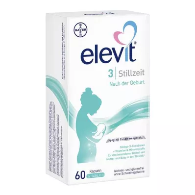 ELEVIT 3 imetyspehmeää kapselia, 60 kpl