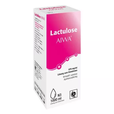 LACTULOSE AIWA 670 mg/ml oraaliliuos, 1000 ml