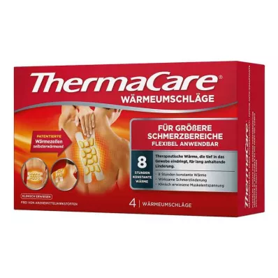Thermacare isommille kipualueille, 4 kpl Thermacare isommille kipualueille, 4 kpl
