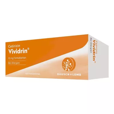 Cetirizine Vividrin® - nopeasti vaikuttavat allergiatabletit, 100 kpl