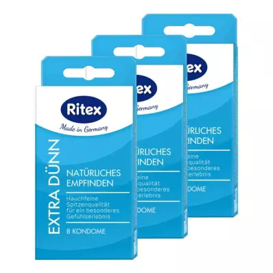 RITEX erittäin ohut kondomipaketti, 24 kpl RITEX erittäin ohut kondomipaketti, 24 kpl