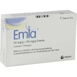 EMLA 25 mg/g + 25 mg/g voidetta + 2 Tegaderm-laastaria, 5 g