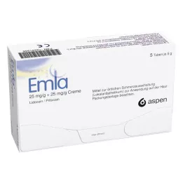 EMLA 25 mg/g + 25 mg/g voidetta + 12 Tegaderm Pl., 5X5 g