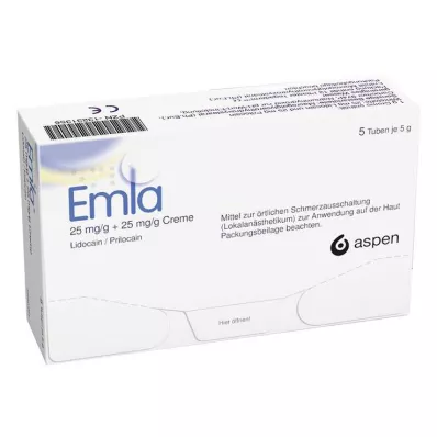 EMLA 25 mg/g + 25 mg/g voidetta + 12 Tegaderm Pl., 5X5 g EMLA 25 mg/g + 25 mg/g voidetta + 12 Tegaderm Pl., 5X5 g