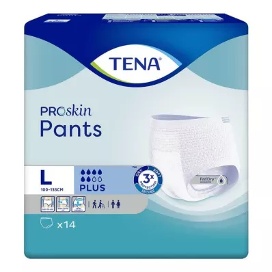 TENA PANTS sekä L-kertakäyttöhousut, 14 kpl