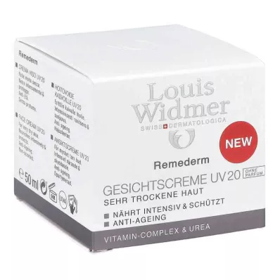 Widmer Remederm kasvovoide UV 20 hajustamaton (50 ml)