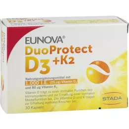 EUNOVA DuoProtect D3+K2 1000 I.E./80 μg kapselit, 30 kpl