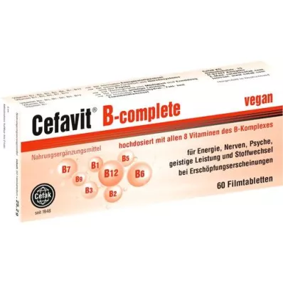 CEFAVIT B-complete kalvopäällysteiset tabletit, 60 kpl