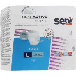 SENI Active Super inkontinenssisukkahousut kertakäyttöiset L, 10 kpl