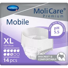 MOLICARE Premium Mobile 8 tippa koko XL, 14 kpl