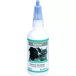 EPIBAC emäksinen korvapuhdistusaine koirille/kissoille, 100 ml
