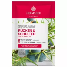 DERMASEL Kuolleenmeren kylpysuola takaisin &amp; Olkapää, 80 g