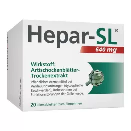 HEPAR-SL 640 mg kalvopäällysteiset tabletit, 20 kpl