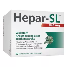Hepar-SL® 640 mg kalvopäällysteiset tabletit, 50 kpl