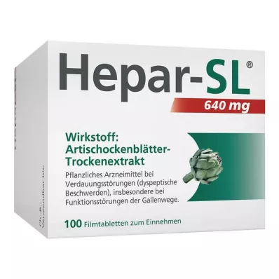 Hepar-SL® 640 mg kalvopäällysteiset tabletit, 100 kpl