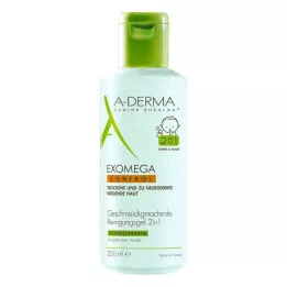 A-DERMA EXOMEGA CONTROL Puhdistusgeeli 2in1, 200 ml