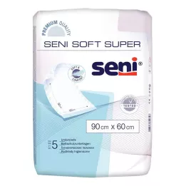 SENI Soft Super vuodesuojatyyny 90x60 cm, 5 kpl