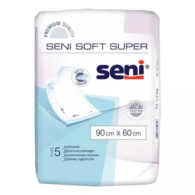 SENI Soft Super vuodesuojatyyny 90x60 cm, 5 kpl
